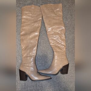 Women's Tan Knee-High Boots